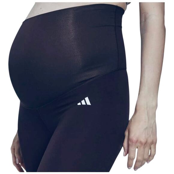 NWOT adidas  Aeroready Supportive Super High WaistMaternity Leggings Size Large - Picture 3 of 9